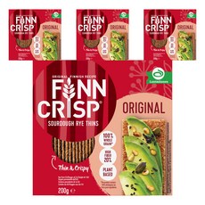 粉紅脆薄麵包原味餅乾, 200g, 4個