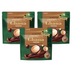 LOTTE 樂天 Ghana 加納 優質迦納夏威夷果巧克力球分享包 6包入, 144g, 3袋