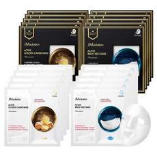 제이엠솔루션 액티브 프리미엄 마스크팩 골든 캐비어 5p + 버드 네스트 5p 세트, 5개