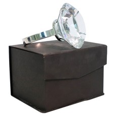 Stupid BABO 1萬克拉超大型求婚鑽戒 + 高級禮盒套組, 1套, 透明(戒指)