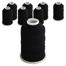 COTS 小型橡膠線, 黑色, 8個