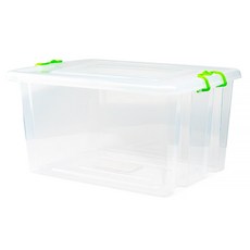 CHUANG YING 創贏 萬用箱, 透明色 + 綠色把手, 1個