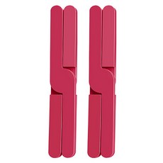 타이탄 TPR 프리미엄 접이식 냄비받침, 빈티지 레드, 2개