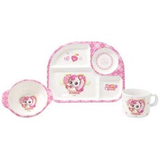 LE BARN 迷你寶3 Hachu Ping美耐皿餐具組, 混色, 盤+碗+杯