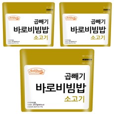 이지밥 곱빼기 즉석 바로비빔밥 소고기, 257g, 3개