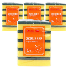 e.Life 海綿菜瓜布 小, 4個, 5入