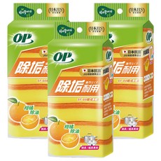 OP 除垢耐用海綿菜瓜布, 6個, 3包