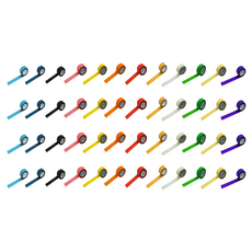 만들하비 컬러 종이 마스킹 테이프 1.5cm x 13m 12종 세트, 혼합색상, 4세트