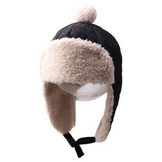 Monsieur 兒童用絎縫毛球防寒帽