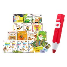 Bébé Musical 英文全套15冊 + SayPen 彩虹筆 32G 紅色 + 韓文卡片 50p 套組, 韓國兒童學院