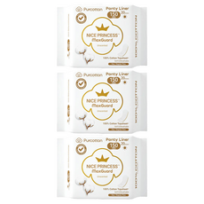 Purcotton 全棉時代 100%純棉超淨吸護墊 ,15cm,20片,3包