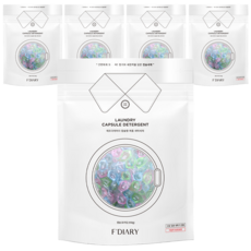 에프다이어리 초고농축 컴팩트 캡슐세제, 30개입, 5개