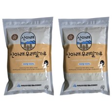 山下韓國產小麥粉 金剛全麥中筋麵粉, 1kg, 2個