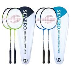 SEVERO 羽球拍 Speed100 2支 + Speed300 2支 + 全罩式拍套 2個, 單一商品, 1套
