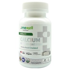 timewell 時光安好 胺基酸螯合鈣 + 鎂, 1罐, 60顆