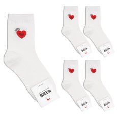 Park Goon 女款印花中筒襪 5雙