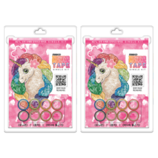 sinwoo 馬賽克遮蔽膠帶 8 種顏色 + 3 種圖案, 水彩W2, 2個