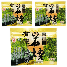 高仰三 有機岩燒海苔, 25g, 3包