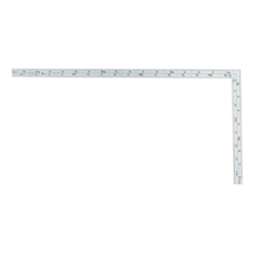 SHINWA 鶴龜 雙面角尺 曲尺 木工角尺 1尺6寸/50cm 薄型 34375 525 x 265mm 240g, 1個