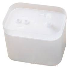 貓咪自動循環流動飲水器, 透明白, 1台