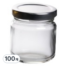 矮玻璃瓶 100p + 銀色鐵蓋 100p