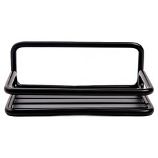 HOLA 和樂家居 Ink 鐵製烤漆壁掛肥皂架 11 x 8 x 4cm 178g, 黑色, 1個