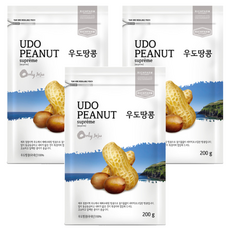 RichFarm Nuts 袋裝高級牛島花生, 200g, 3包