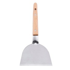 鐵板燒煎匙-大, 耐熱溫度0-100度, #430不銹鋼複合木, O92, 1支