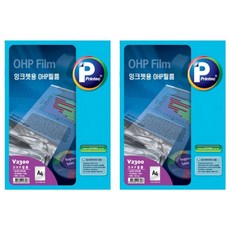 Printec 噴墨印表機用OHP膠片紙 V2300 50張, A4, 2個