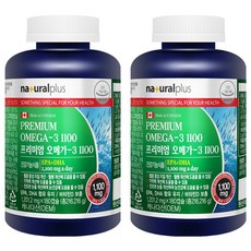 내츄럴플러스 프리미엄 오메가3 1100, 180정, 2개