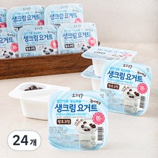 소와나무 입안가득 부드러운 생크림 요거트 왕초코링, 134g, 24개