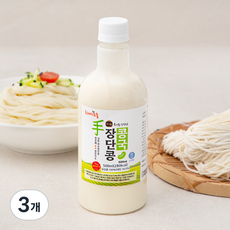 프레시오늘 신선냉장 껍질째 손수 영양가득 파주장단콩국수 생소면 밀키트, 673g, 3개