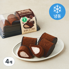 그린래빗 포켓북 초코케익 4개입 (냉동), 140g, 4개