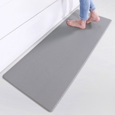 주방 방수 롱매트, 그레이, 1개