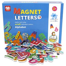 Ariati 磁性字母拼圖，66片，英語字母拼字遊戲, 1組