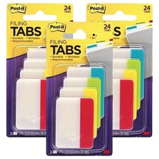 3M Post-it 利貼 Post-it 686-ALYR 超厚耐用標籤 2' 24張, 3組