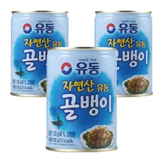 유동 자연산 골뱅이 통조림, 300g, 3개