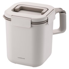 LocknLock 樂扣樂扣 密封防臭雙把手廚餘回收桶 3L, 奶茶米, 1個