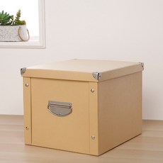 耐用的簡單紙質生活盒 30 x 29.5 x 27cm, 05棕色, 1個