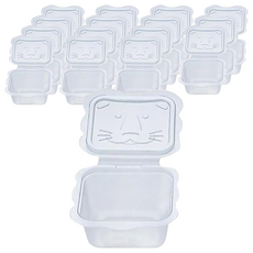 Richell 利其爾 離乳食保存器 Set 可重複使用 可推疊, 100ml, 16個, Transparent