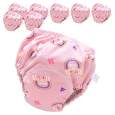 스타도어 유아용 큐트패턴 배변팬티 2p 세트, 무지개, 4개