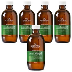 OiL GARDEN 澳悠園 100%甜杏仁SPA基底油 (200ml/瓶) - 深層滋潤、舒緩敏感、SPA按摩, 5瓶