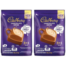 Cadbury 吉百利巧克力飲品 3合1即溶可可粉 390g, 30g, 13包, 2袋