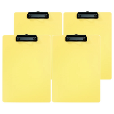 ABEL 力大牌 A4 輕量防水板夾, 4個, 暖黃色