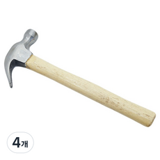 글로벌 우드 핸들 망치 0.25kg, 4개