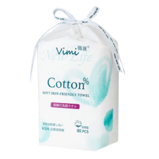 Vimi 薇迷 全棉親膚面巾, 80張, 1包