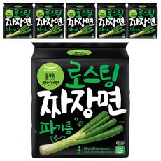 풀무원 로스팅 짜장 파기름 라면 105g, 24개
