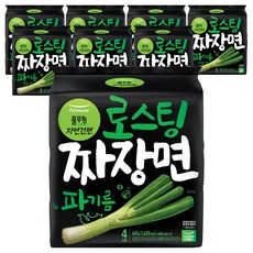 풀무원 로스팅 짜장 파기름 라면 105g, 32개