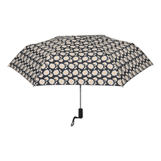 2mm時尚滿版印花黑膠降溫晴雨兩用多段式自動開收傘 110 x57cm 285g