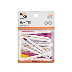KOVISS 可調節高度 Haw Tee 木製高爾夫球釘 HT178 30入, 隨機出貨